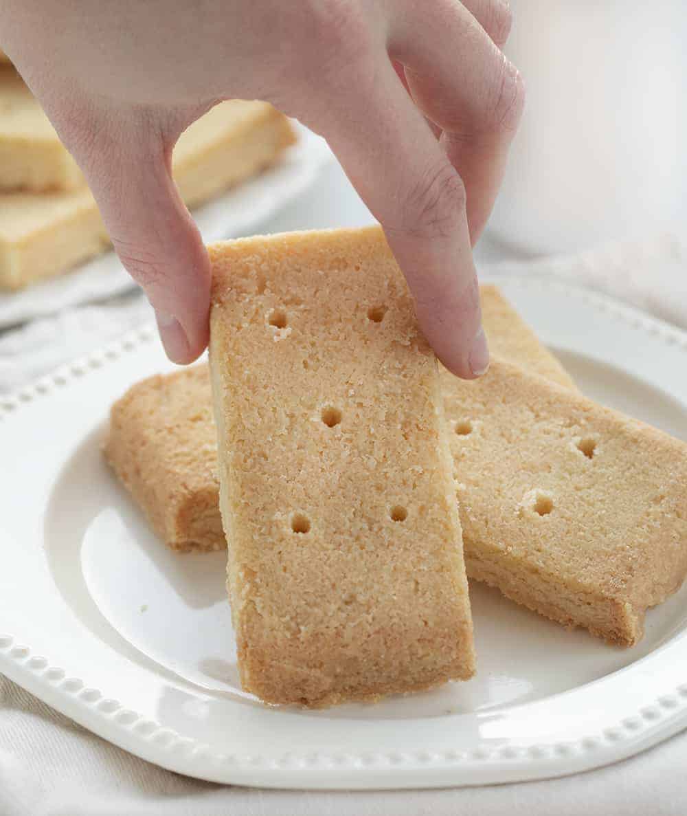 Hand Holding Shortbread Cookie