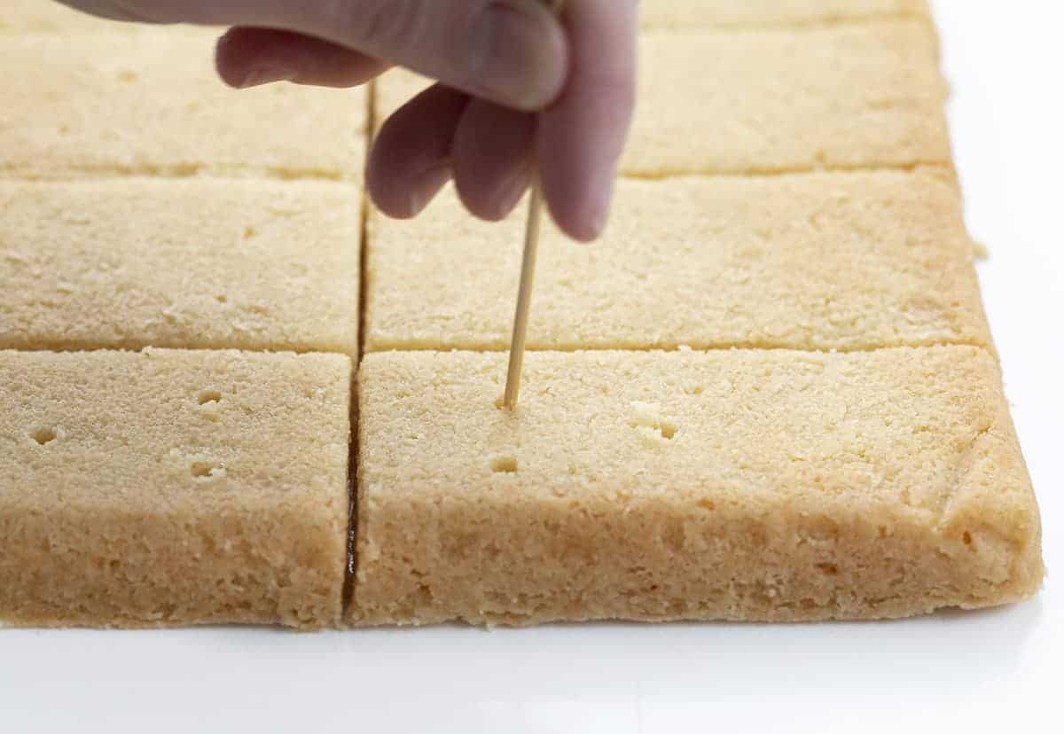Adding Holes to Shortbread Cookies
