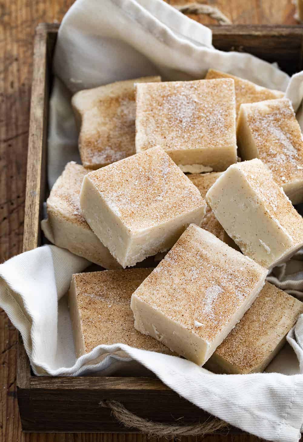 Basket of Snickerdoodle Fudge