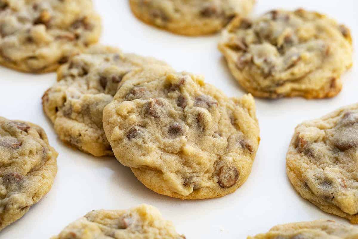 Edible Cookie Dough Cookies Stacked