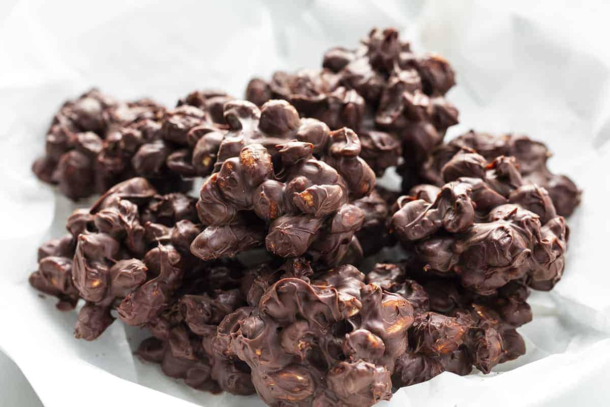 Chocolatey Peanut Clusters, Chocolatey Nuts