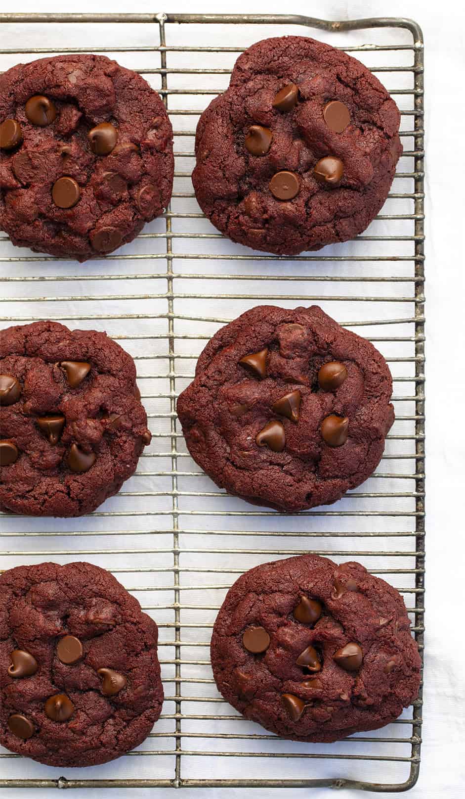 How to Make Red Velvet Chocolate Chip Cookies - Boston Girl Bakes