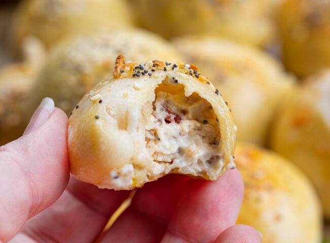 Stuffed Bagel Bites {Starbucks Copycat} - i am baker