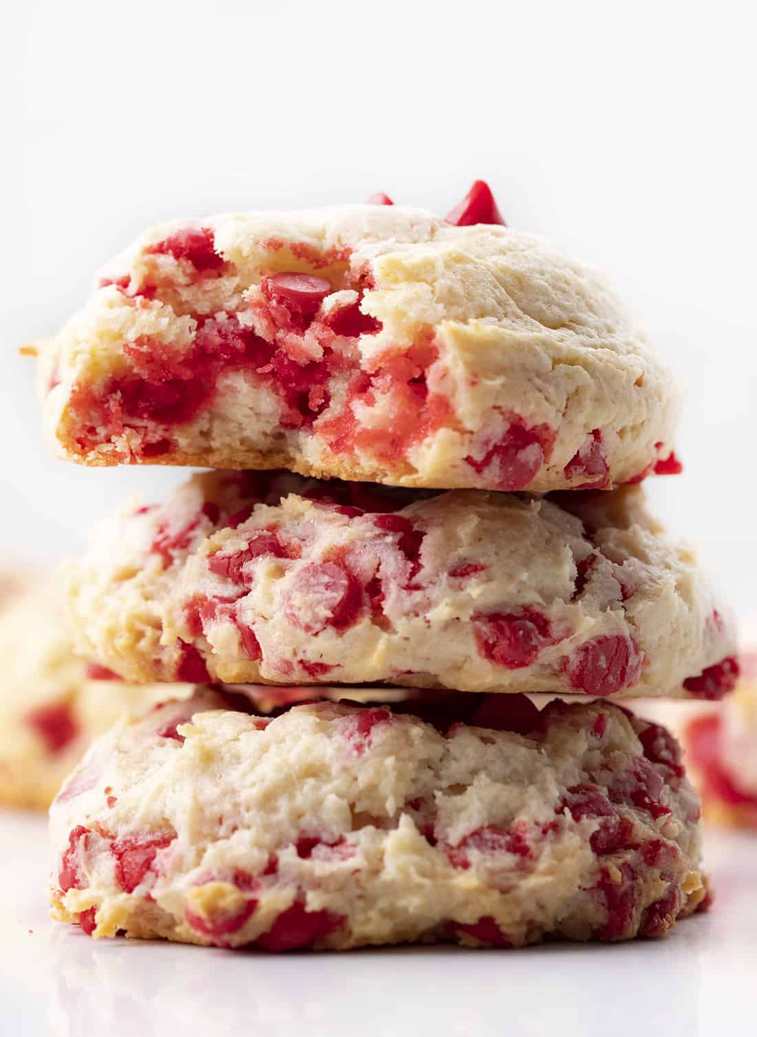 Stacked Cherry Chip Cookies