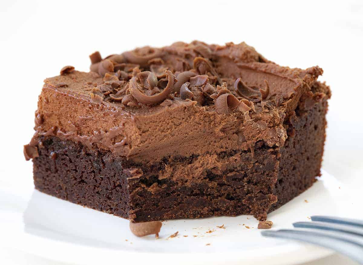 Cut Into Chocolate Mousse Brownies