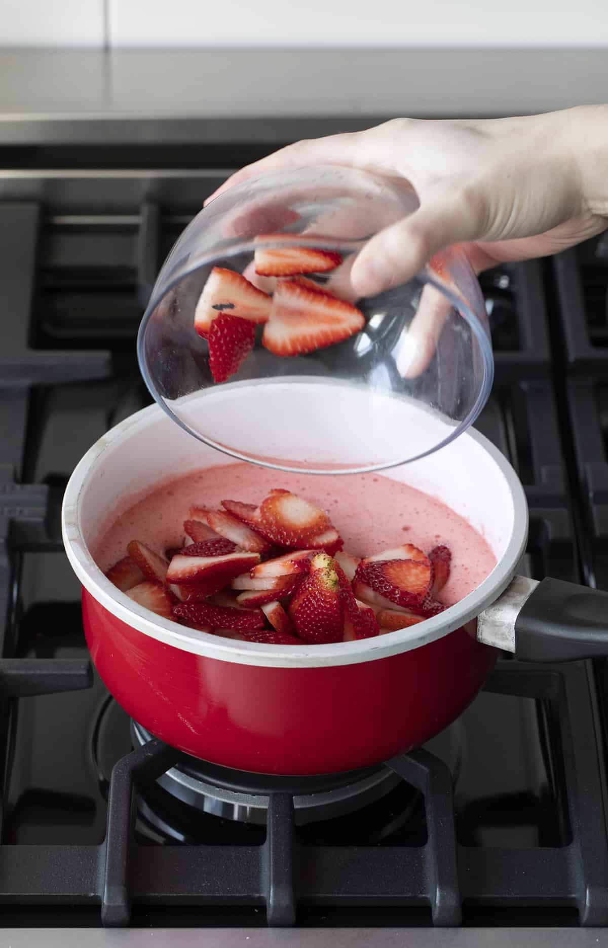 Making Homemade Strawberry Sauce