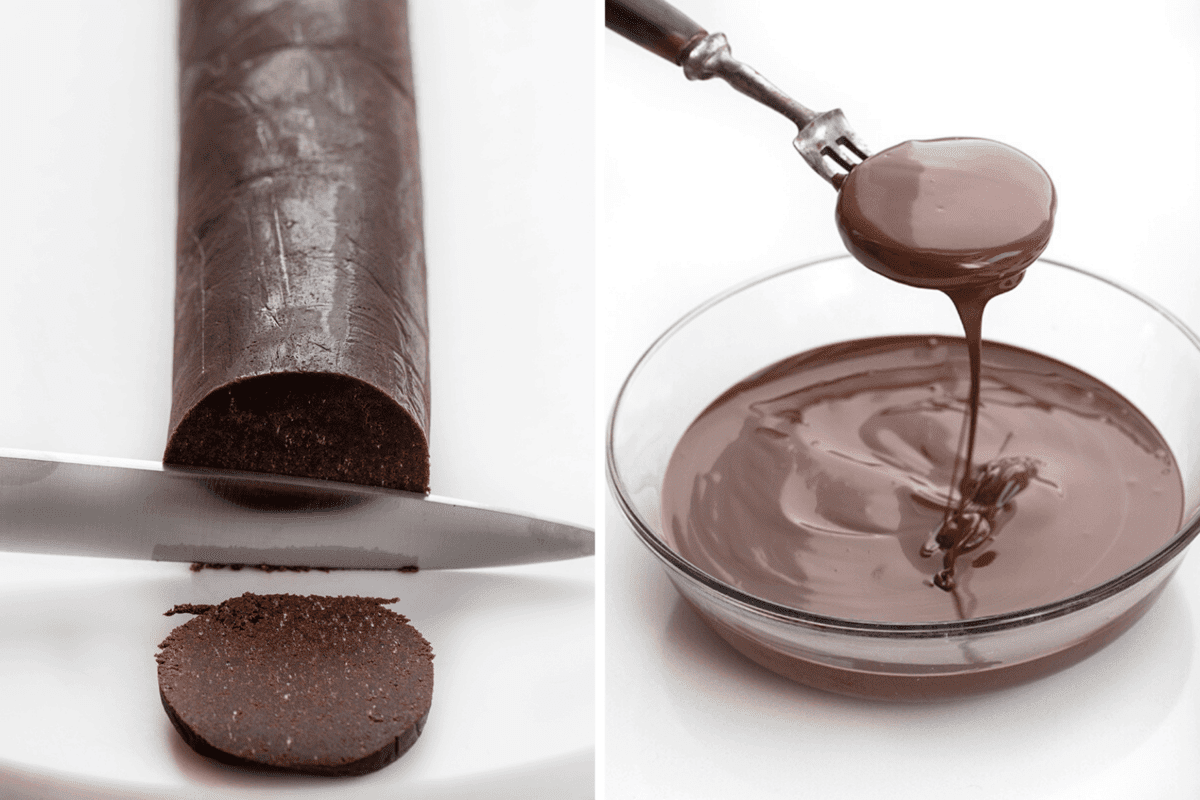 Process Steps for Chocolate Dipped Wafers {Thin Mint Copycat}