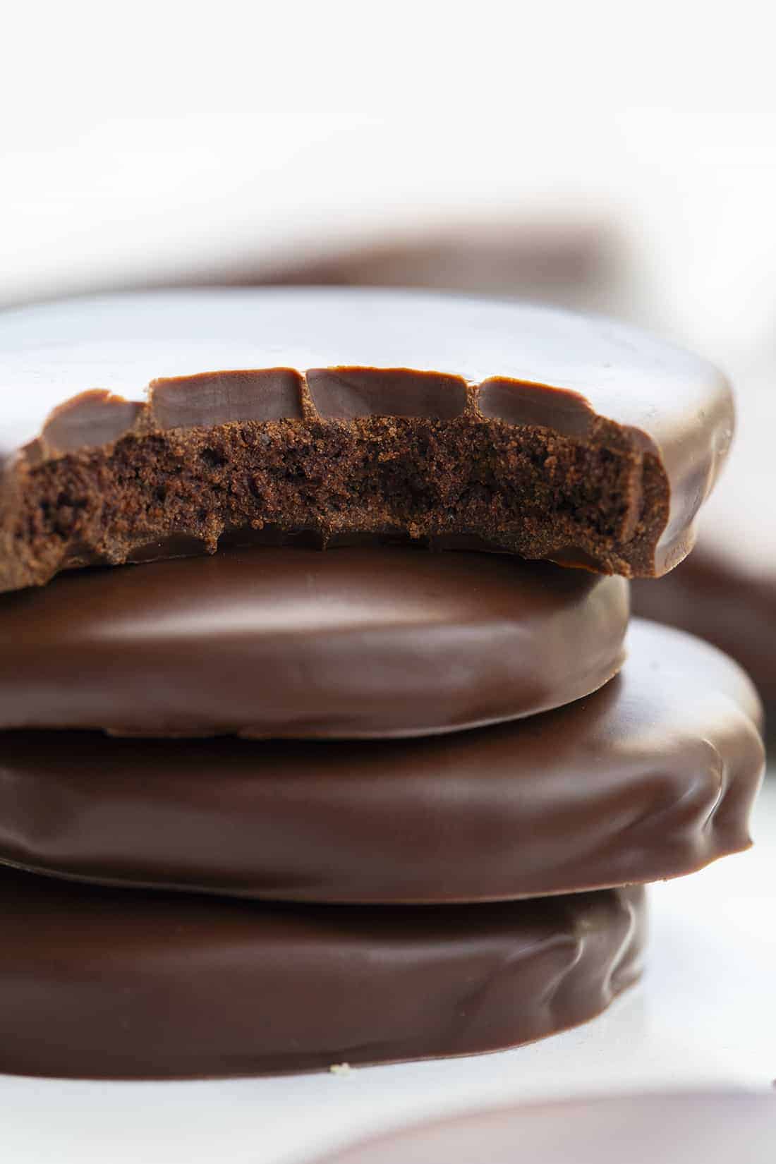 Bit Into Chocolate Dipped Wafers {Thin Mint Copycat}