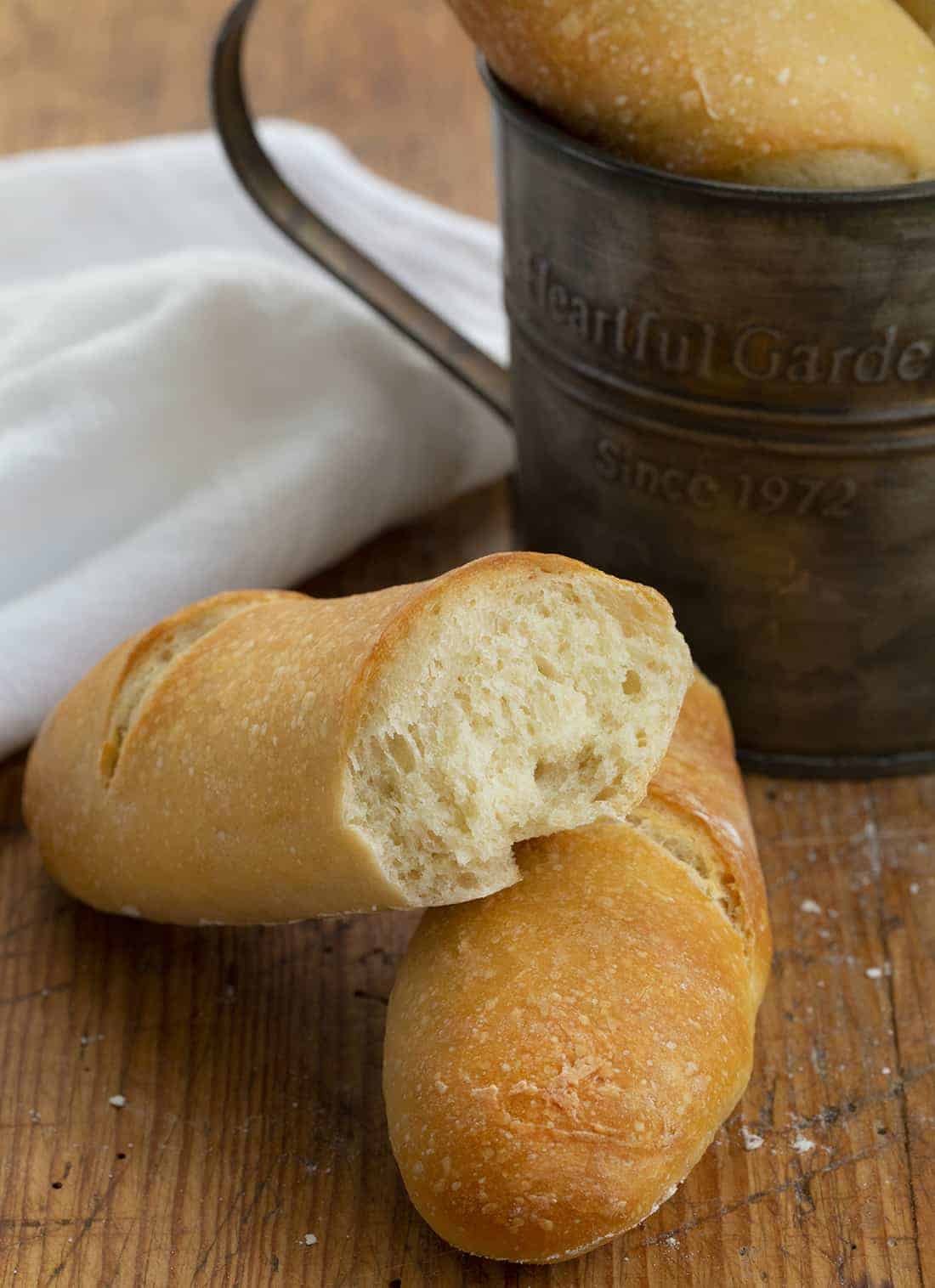 French Baguette, Long Bread, Light Loaf, Isolated on White