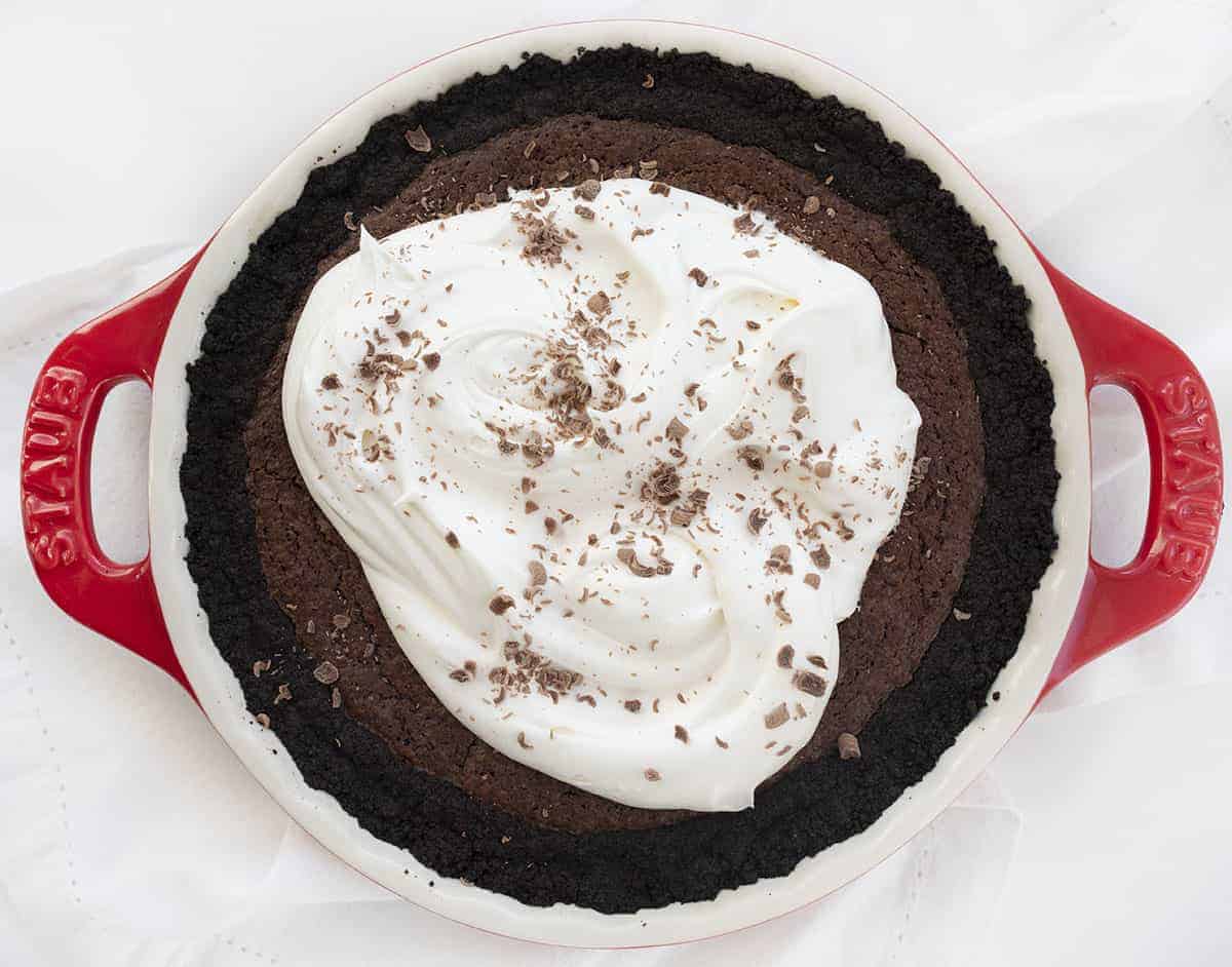 Brownie Pie Recipe from Overhead