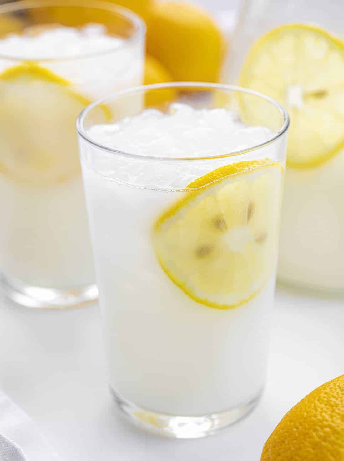 Glass of Creamy Lemonade - Brazilian Lemonade Recipe