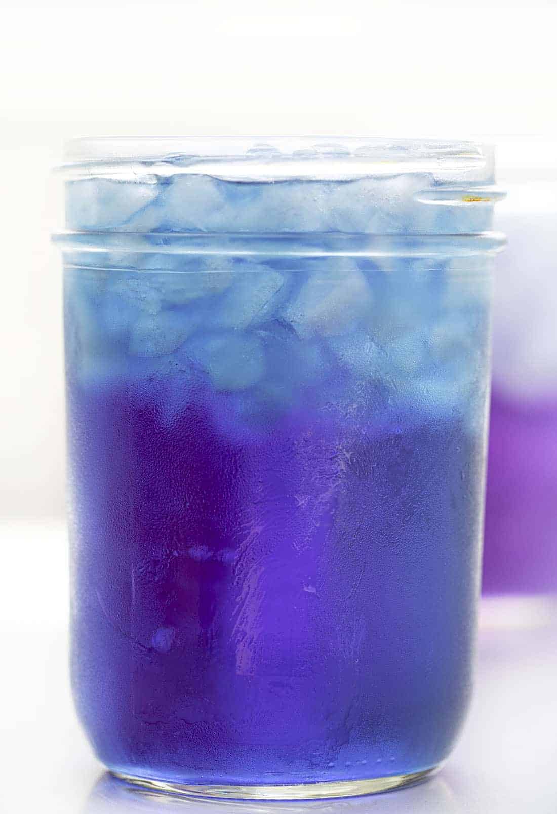 Mason Jar Filled with The Grimace Cocktail