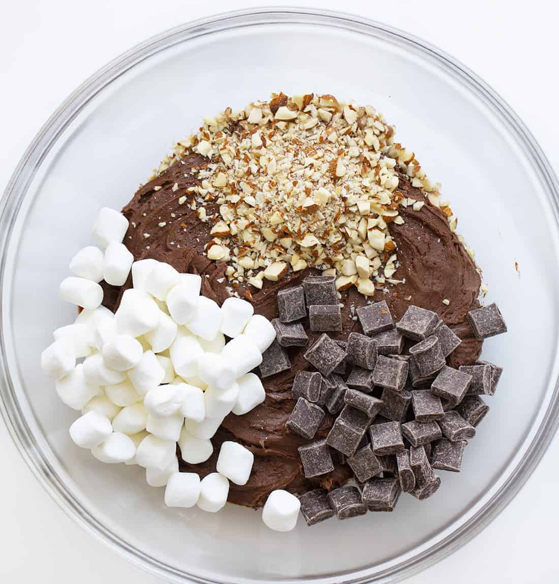 Raw Ingredients for Rocky Road Cookies