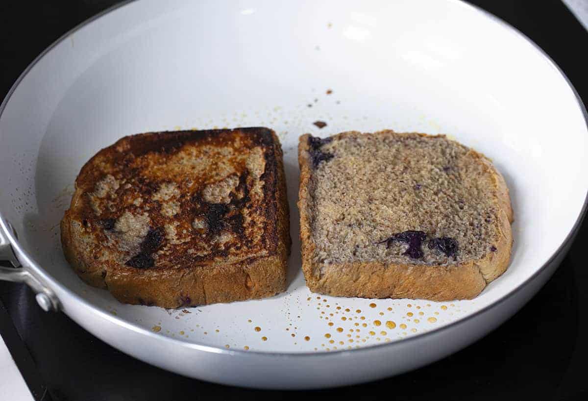 Making Blueberry French Toast