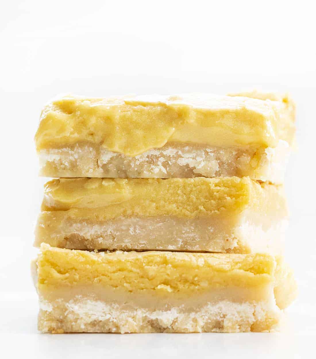 Stack of Ooey Gooey Butter Bars