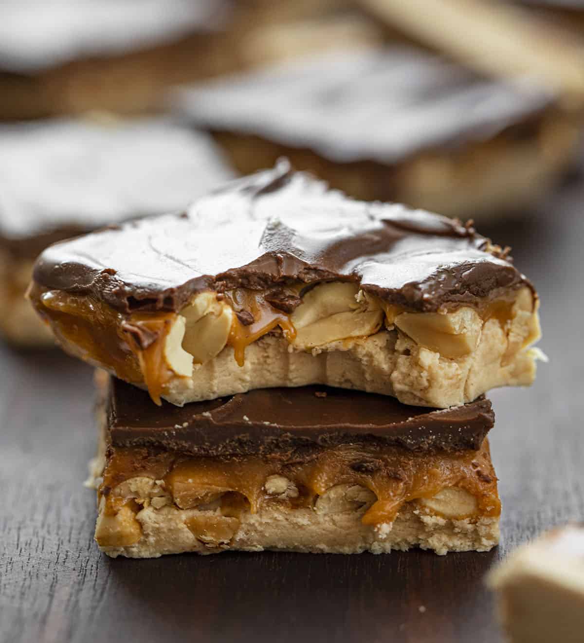 But Into Homemade Snickers Bar
