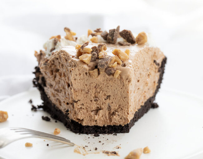 Chocolate Heath Pie i am baker