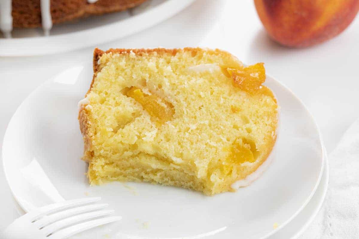 Peach Pound Cake I Am Baker