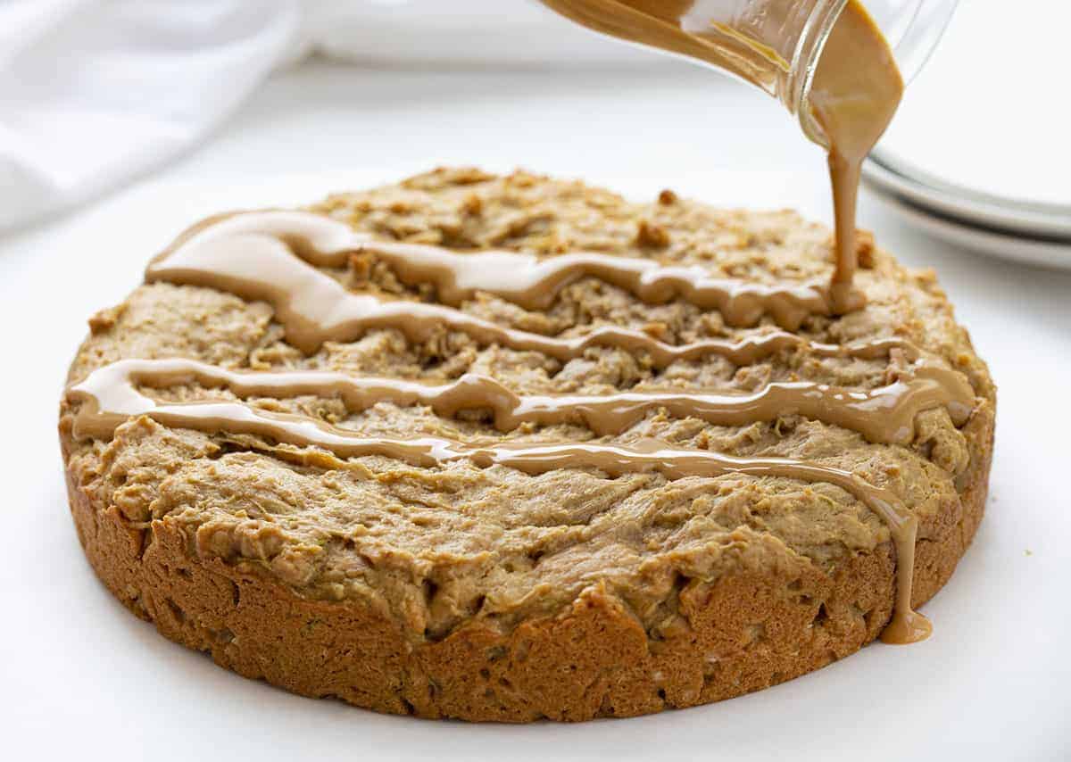 Adding Peanut Butter to Peanut Butter Zucchini Cake