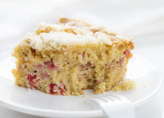 Rhubarb Cake - i am baker