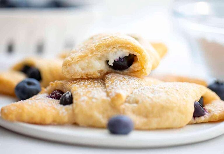 Blueberry Cream Cheese Crescent Bites i am baker