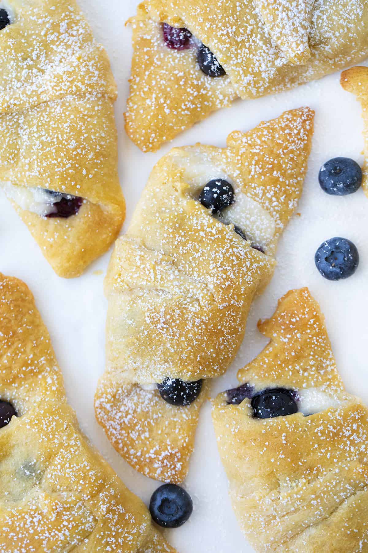 Easy Blueberry Lemon Crescent Rolls 