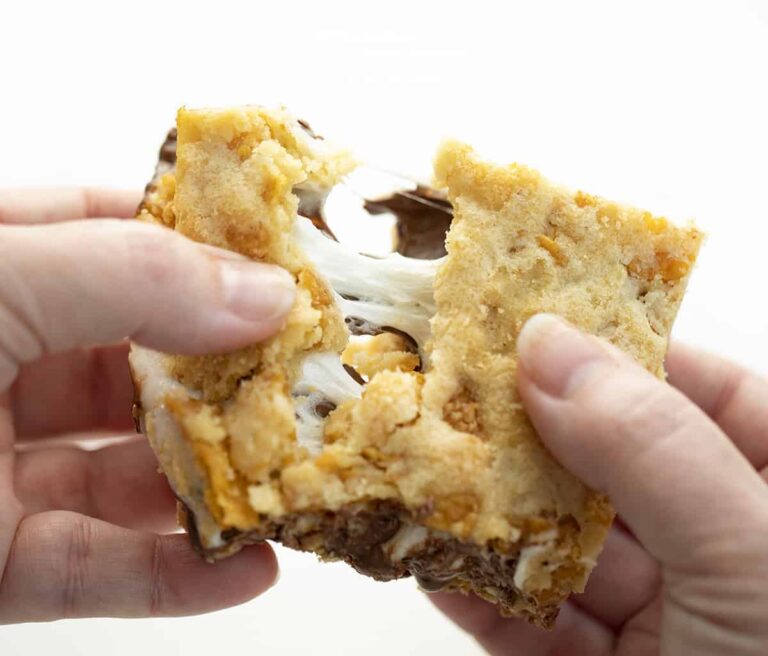 Cornflake Chocolate Marshmallow Bars i am baker