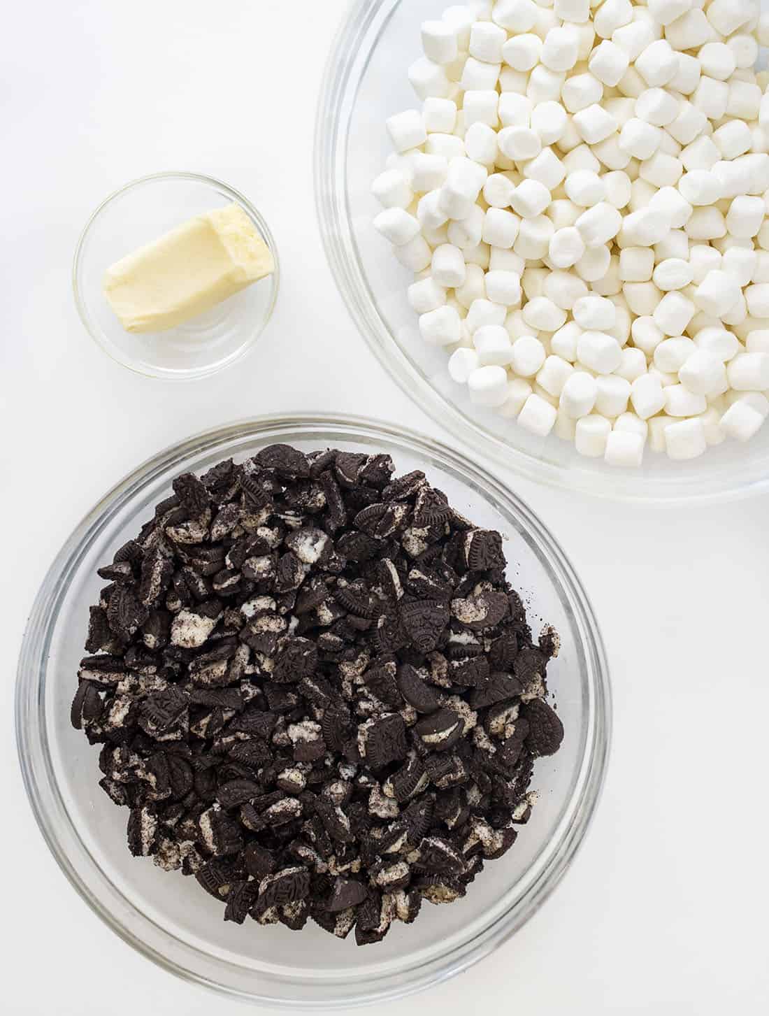 Ingredients for Oreo Bars