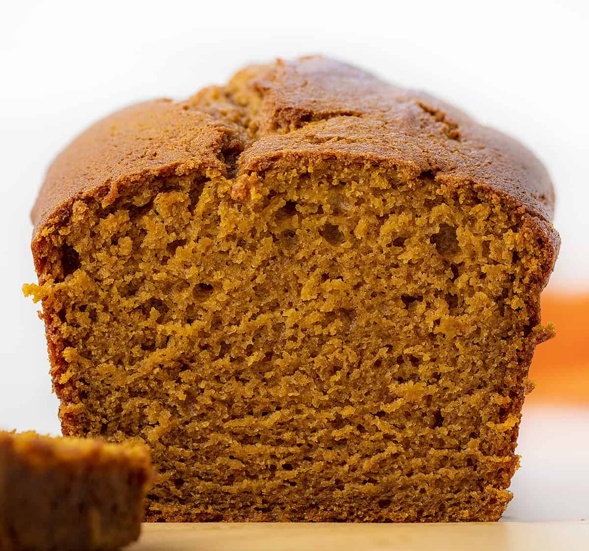 Homemade Pumpkin Bread Made in Decorative Pan Stock Photo - Image