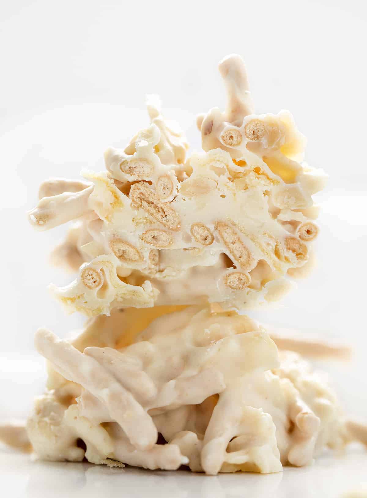 Stacked Haystack with White Chocolate