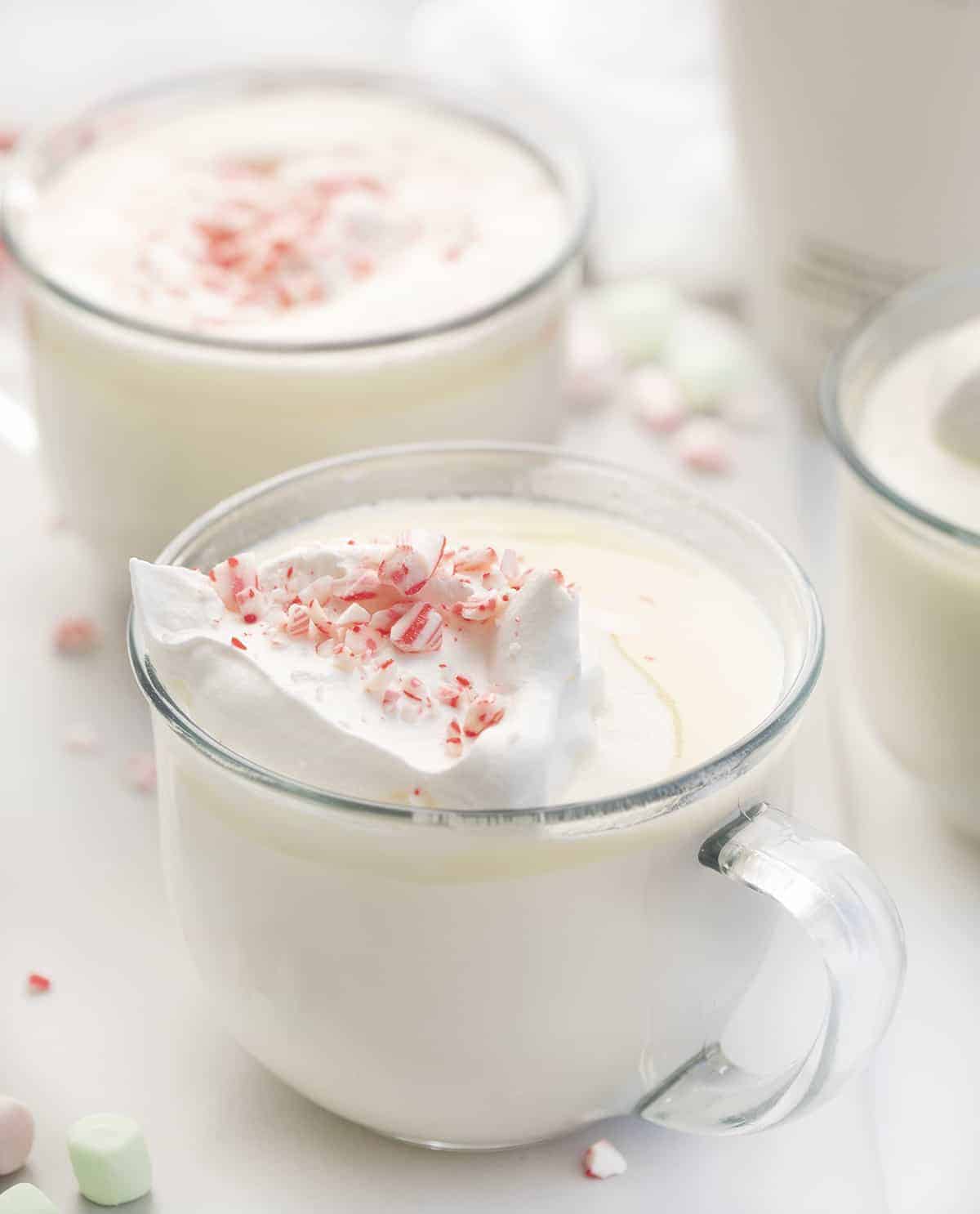 Crock Pot White Hot Chocolate - RumChata White Hot Chocolate - The Farmwife  Drinks