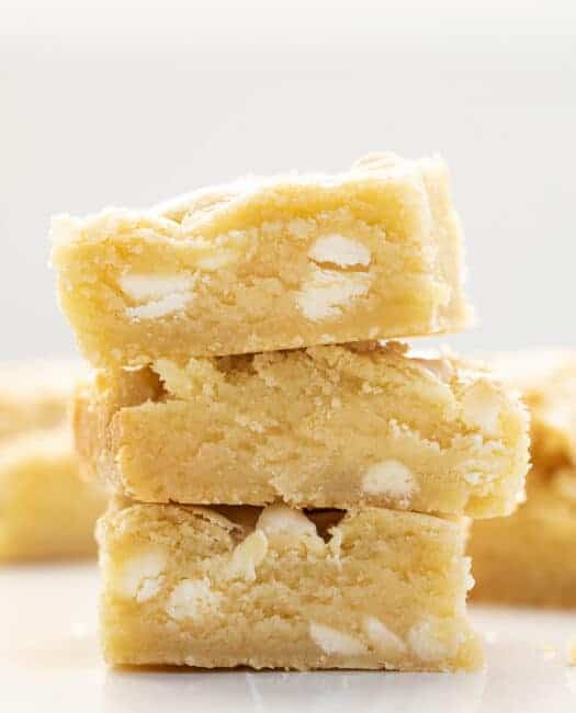 White Chocolate Blondies - i am baker