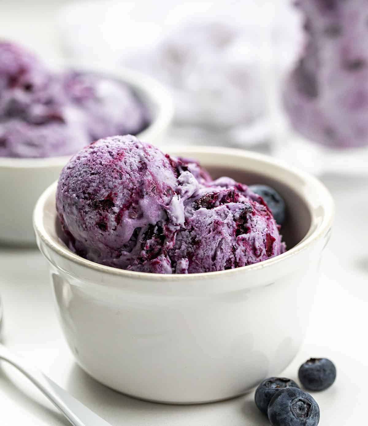 5 Minute Keto Blender Blackberry Ice-Cream