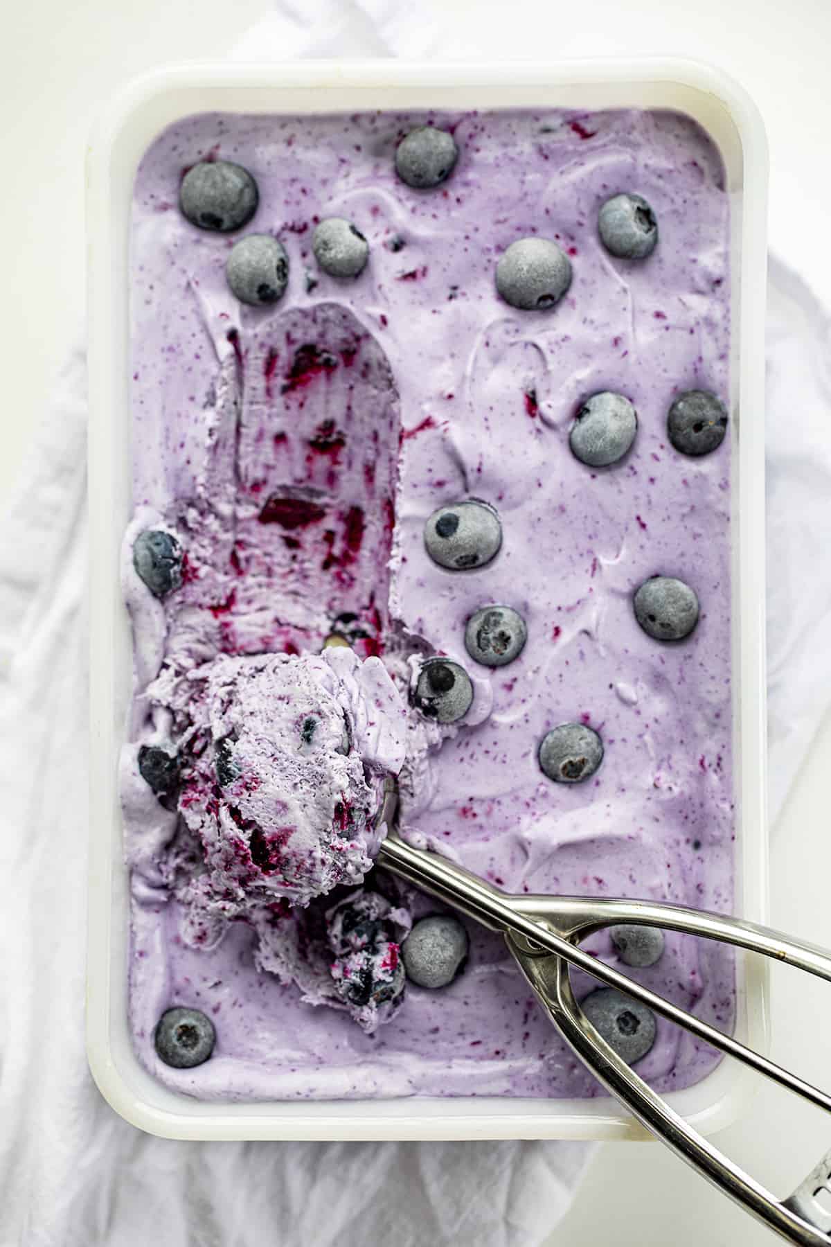 Blueberry Ice Cream (No Churn)