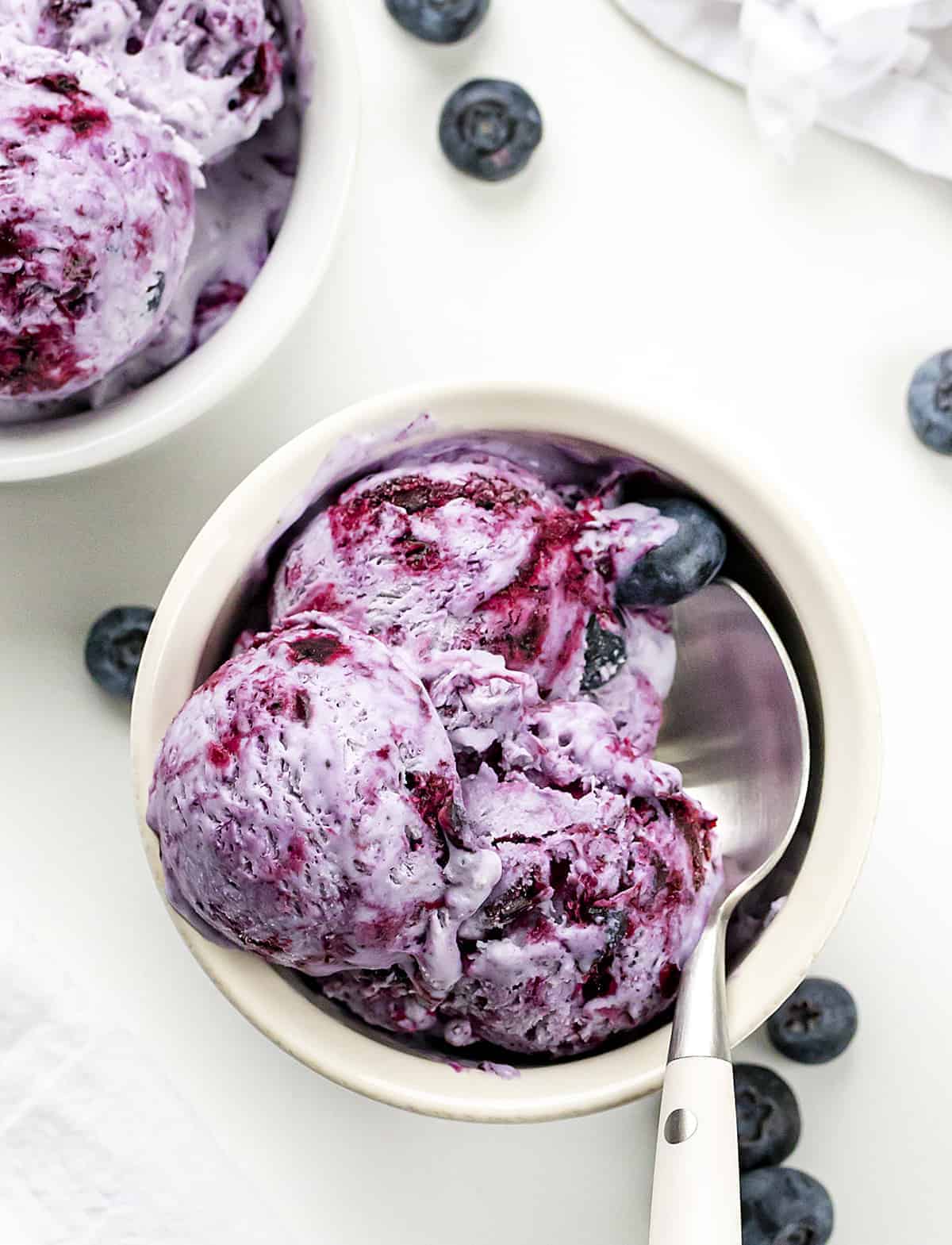 Keto blueberry ice cream no churn sale