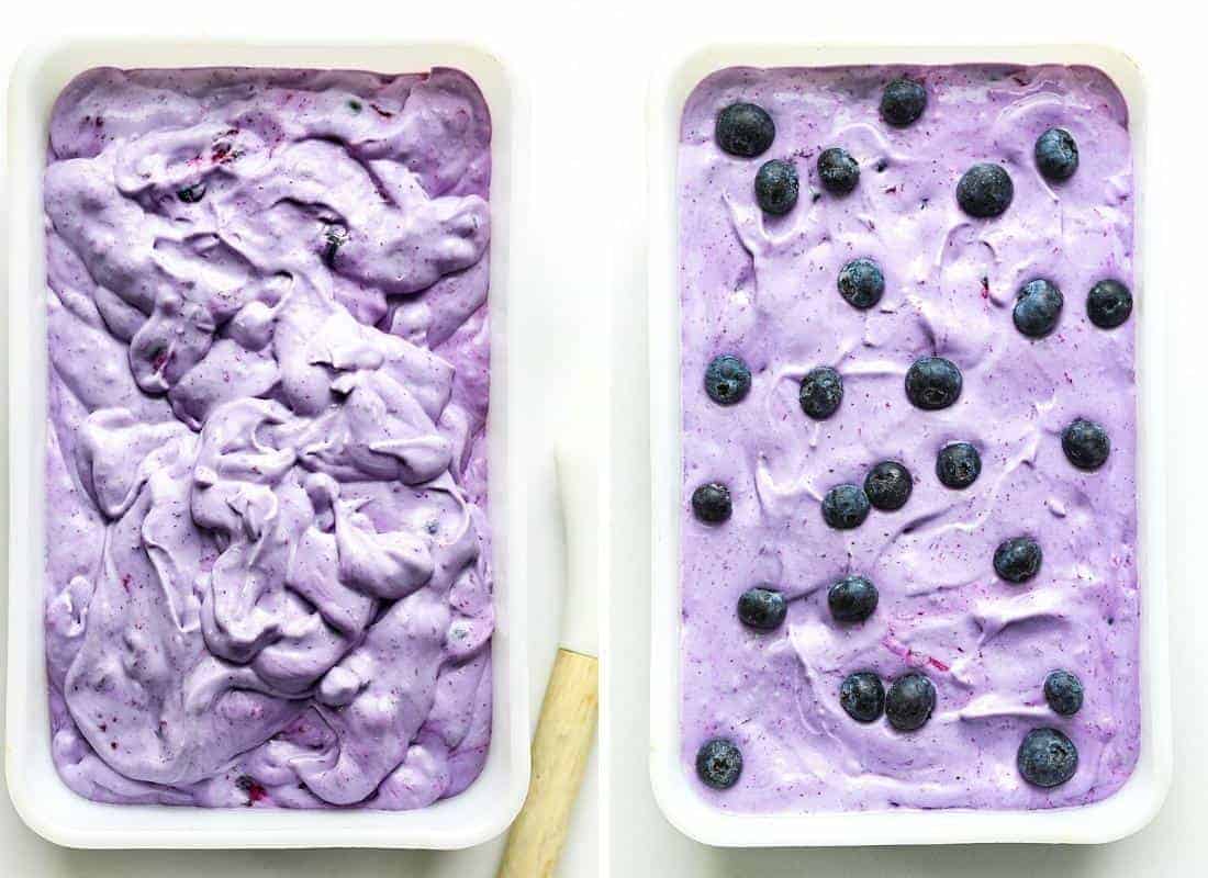 Blueberry Ice Cream (No Churn)