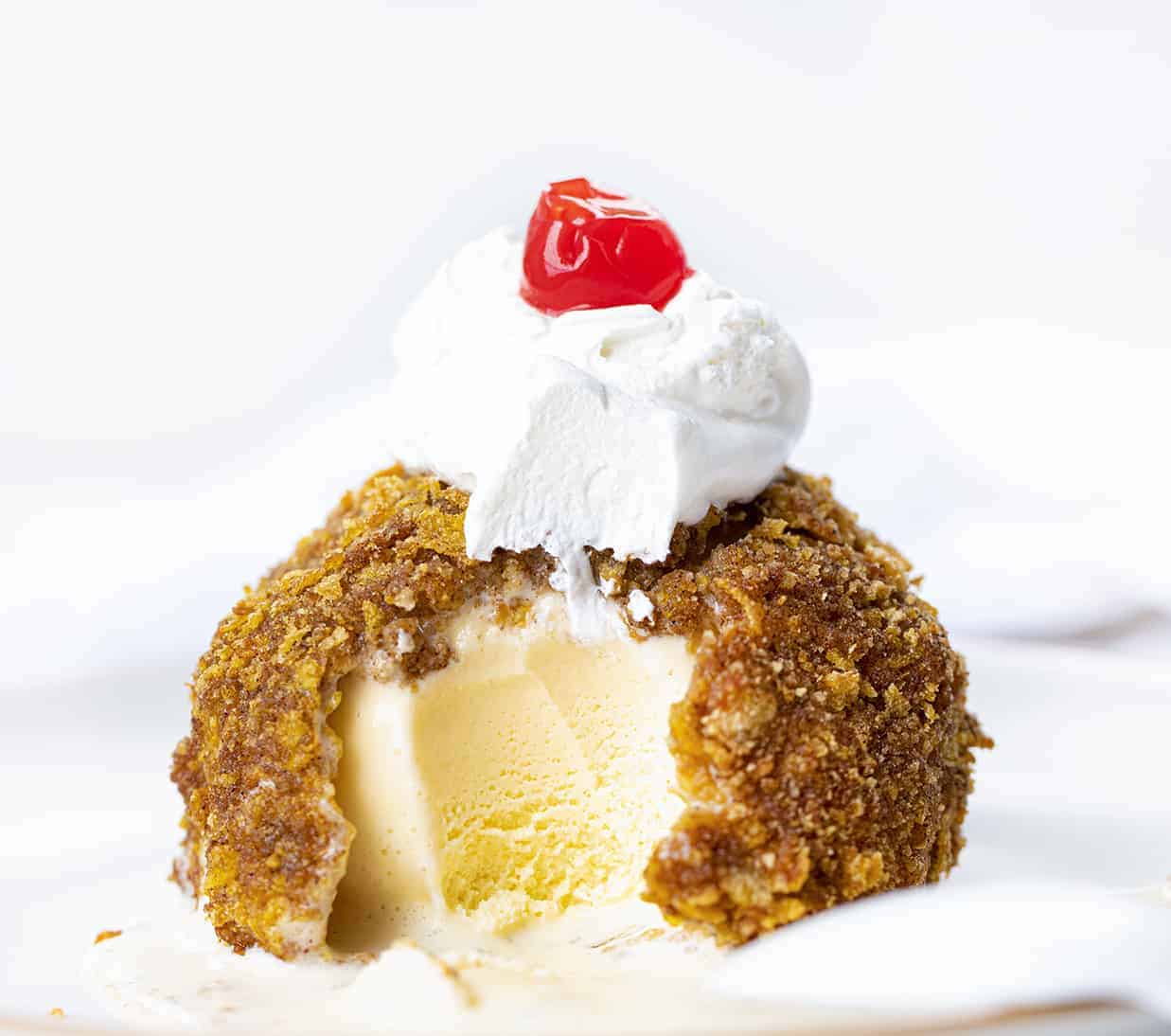 Air Fryer Fried Ice Cream