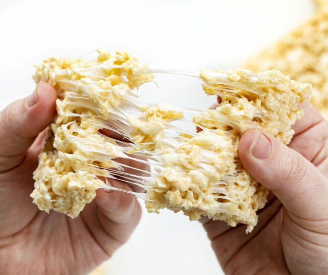 Soft Rice Krispie Bars i am baker