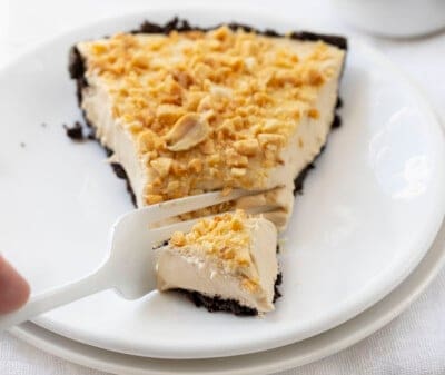 Peanut Butter Cream Pie - I Am Baker