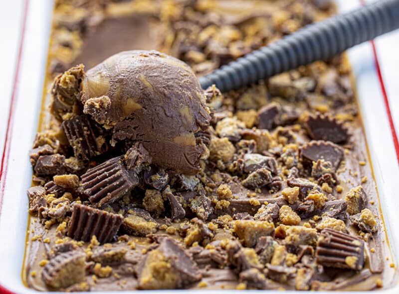 Chocolate Peanut Butter Ice Cream - i am baker