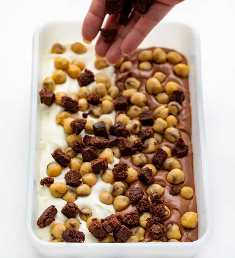 Cookie Dough Brownie Ice Cream i am baker