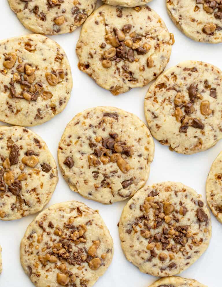 Toffee Icebox Cookies i am baker