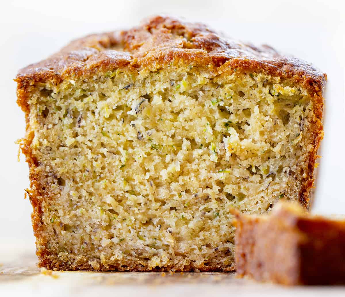 Loaf of Cut Into Banana Zucchini Bread Showing Inside. Quick Bread, Banana Bread, Zucchini Bread, Baking, Zucchini Recipes, How to Bake with Zucchini, Easy Bread Recipe, Easy Zucchini Bread, Dessert, Snack, i am baker, iambaker