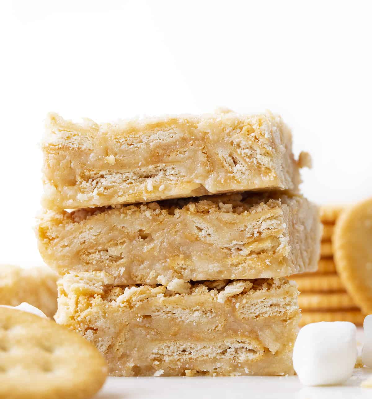 No-Bake Rolo Ritz Marshmallow Treats