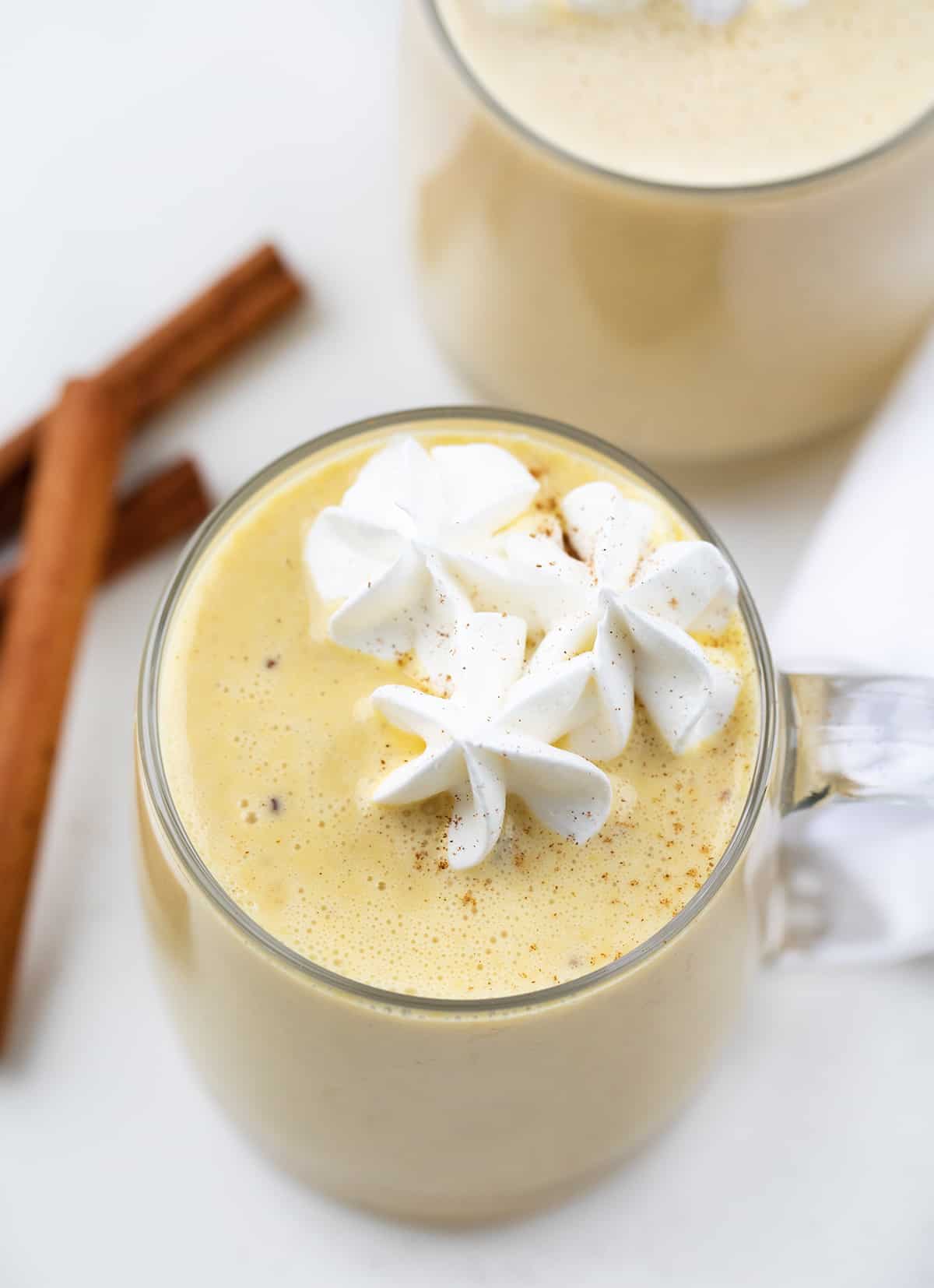 Homemade Eggnog using Leftover Egg Yolks - The Cookie Writer