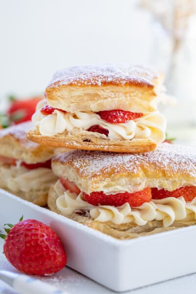 Easy Strawberry Napoleon - i am baker