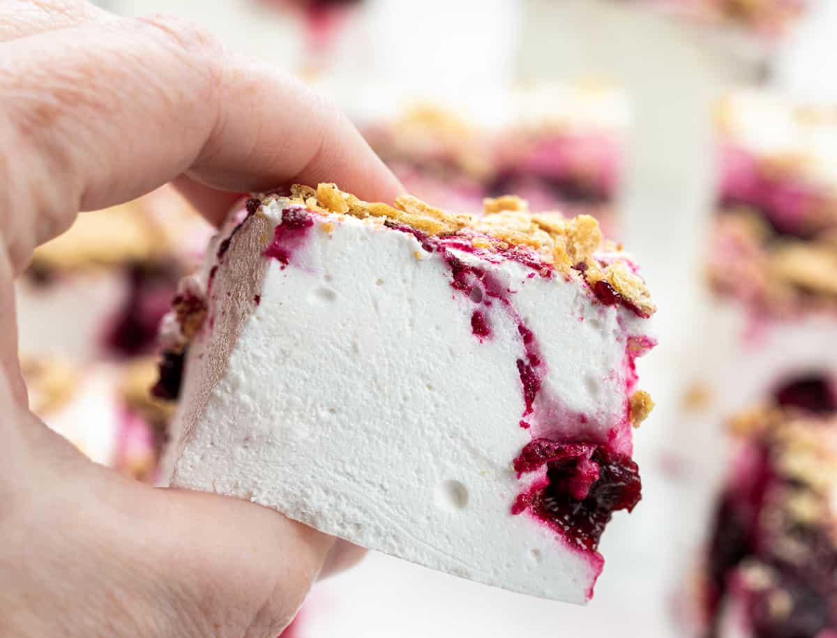 Blueberry Marshmallows - i am baker