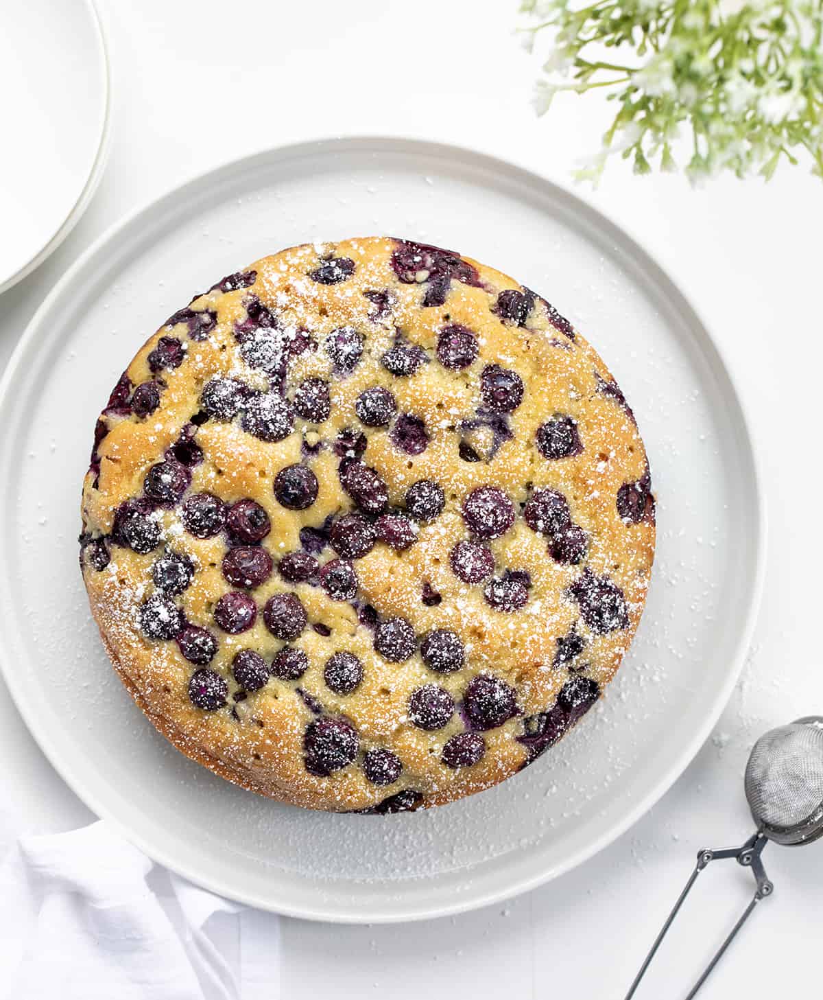 Easy Blueberry Breakfast Cake - i am baker