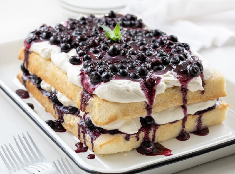 Sheet Pan Blueberry Shortcake i am baker