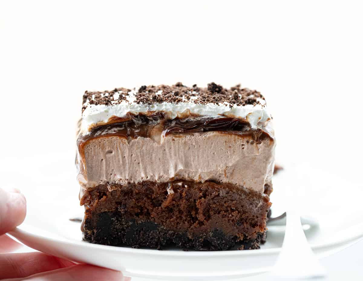 Mud Pie Bars with chocolate mousse - Cloudy Kitchen